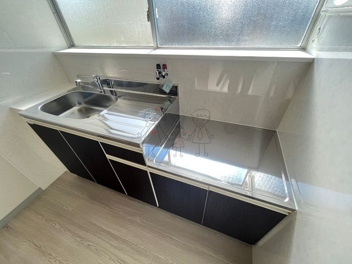 大阪府大阪市東住吉区矢田1(一戸建)の賃貸物件のキッチン