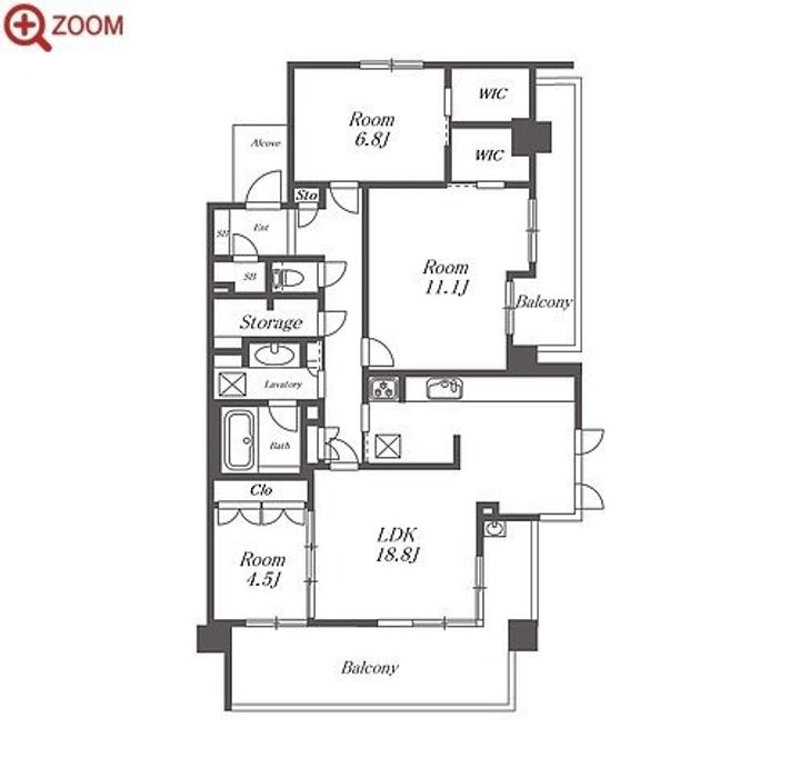 グランドメゾン東山公園の間取り