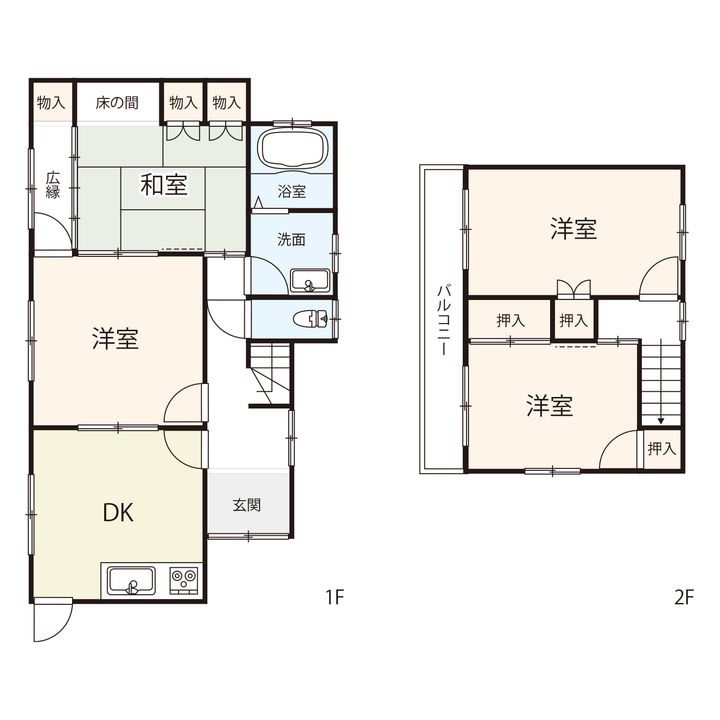 広島県福山市幕山台6(一戸建)の賃貸物件の間取り