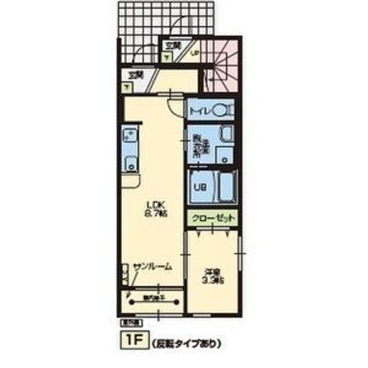 ばっくほーむA棟の間取り