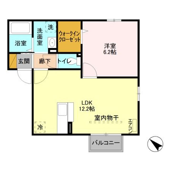 埼玉県行田市桜町3(アパート)の賃貸物件の間取り