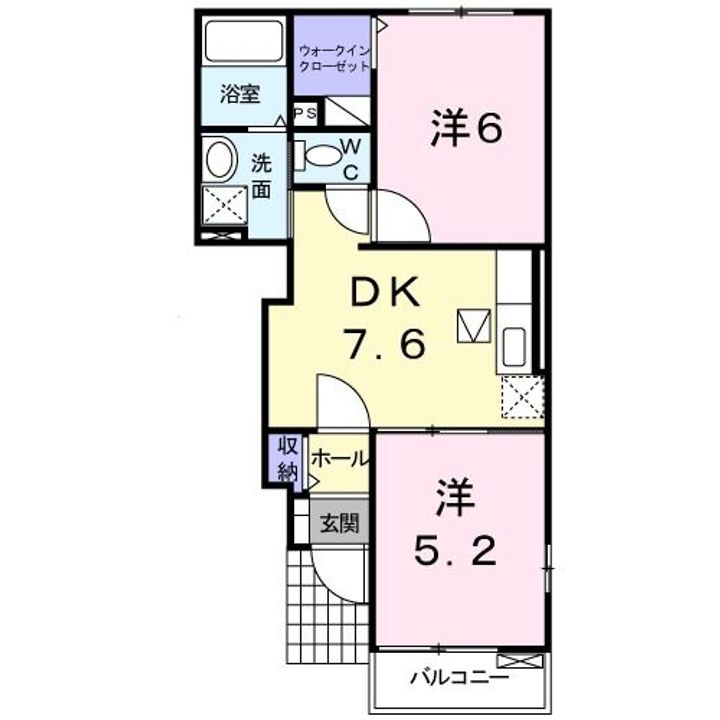 栃木県さくら市喜連川(アパート)の賃貸物件の間取り
