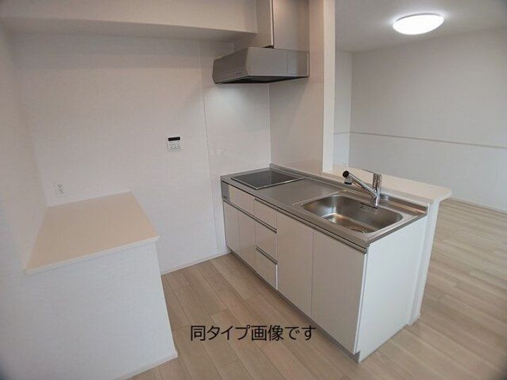 福島県いわき市泉町下川字谷地川(アパート)の賃貸物件のキッチン
