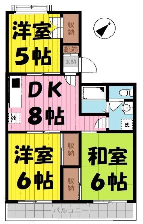 プレジデント深田2の間取り