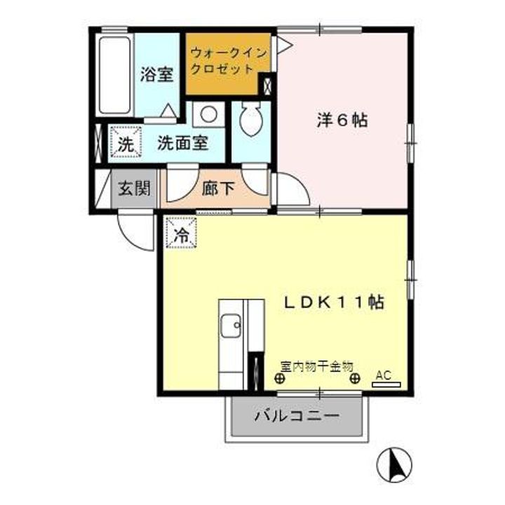 アビタシオン ジョワの間取り