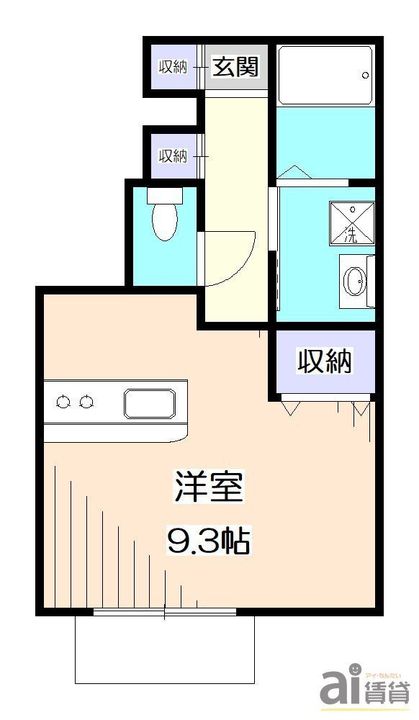 埼玉県狭山市祇園(アパート)の賃貸物件の間取り