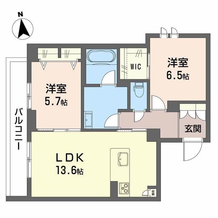 シャーメゾン アトリエールの間取り