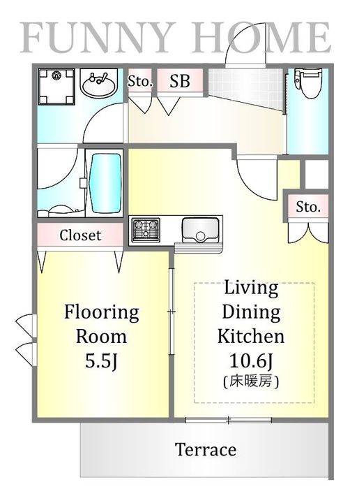 (仮称)小山4丁目メゾンの間取り