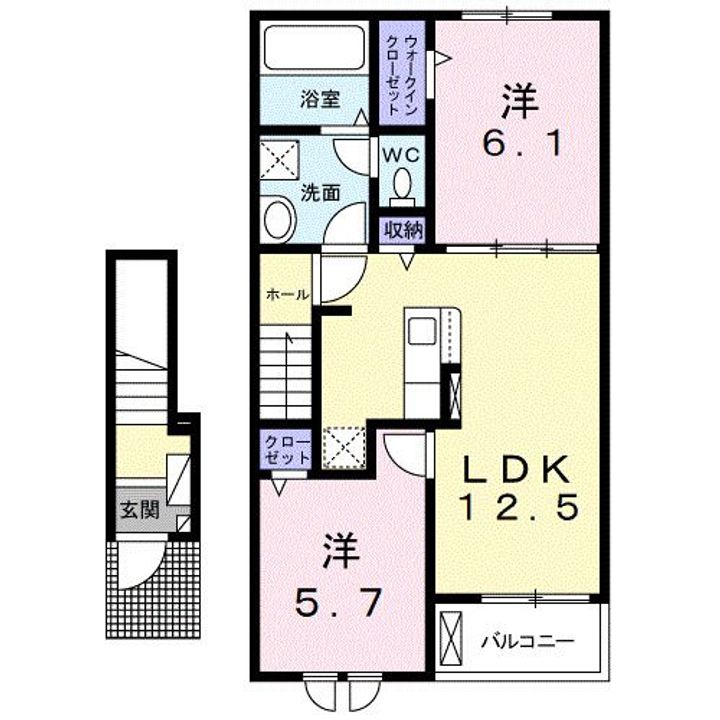 バイオレットの間取り