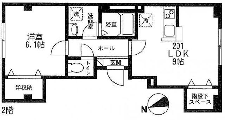 東京都文京区関口1(マンション)の賃貸物件の間取り