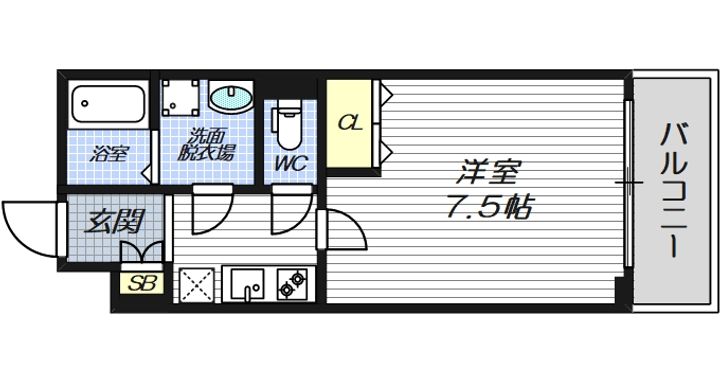 大阪府大阪市東淀川区菅原3(マンション)の賃貸物件の間取り