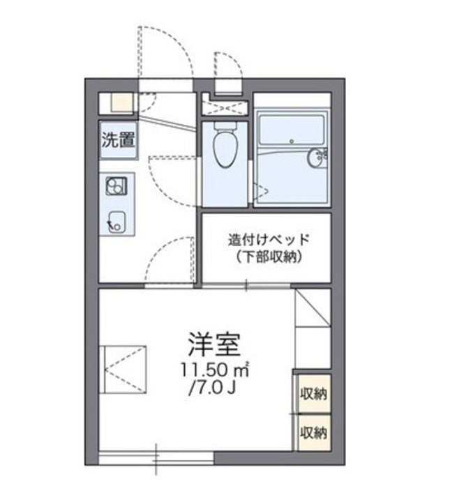 レオパレスLeoHIRANOの間取り