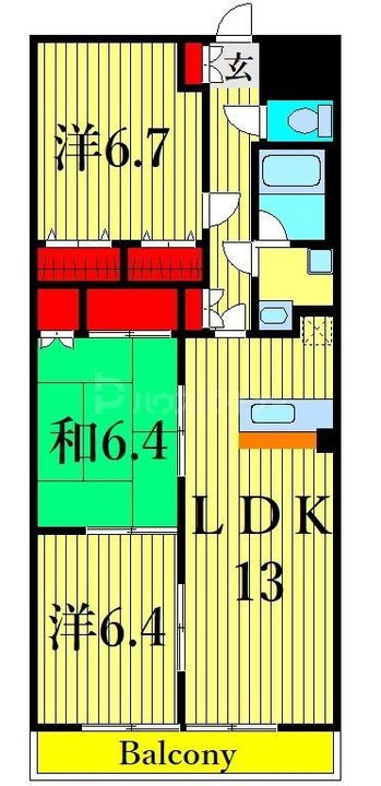 フレア浦安の間取り