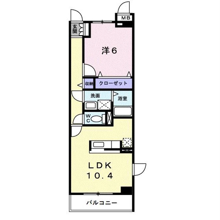 愛知県碧南市住吉町3(マンション)の賃貸物件の間取り