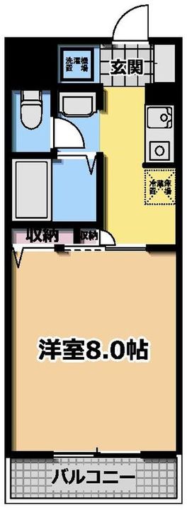 東京都日野市程久保8(マンション)の賃貸物件の間取り