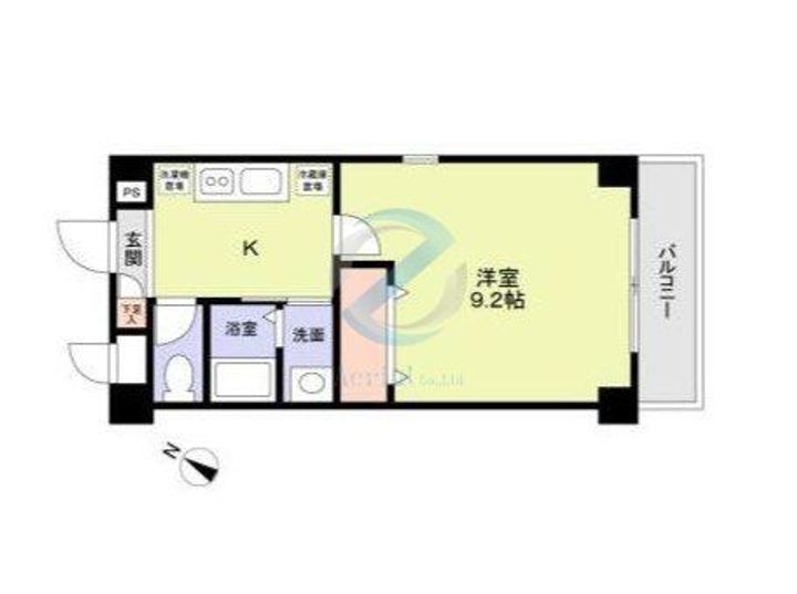 千葉県市川市本塩(マンション)の賃貸物件の間取り