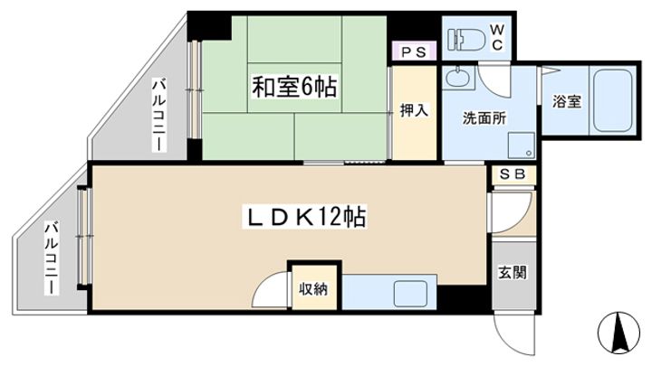シャレー山科の間取り