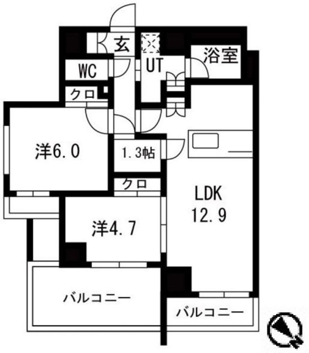 サクラアクシス中板橋の間取り