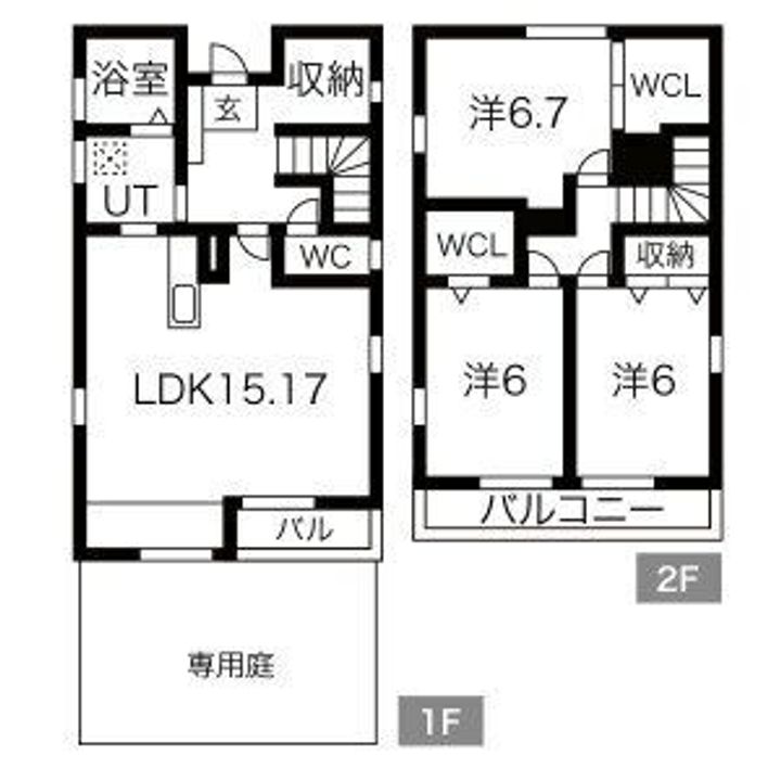 ピンクチャームの間取り
