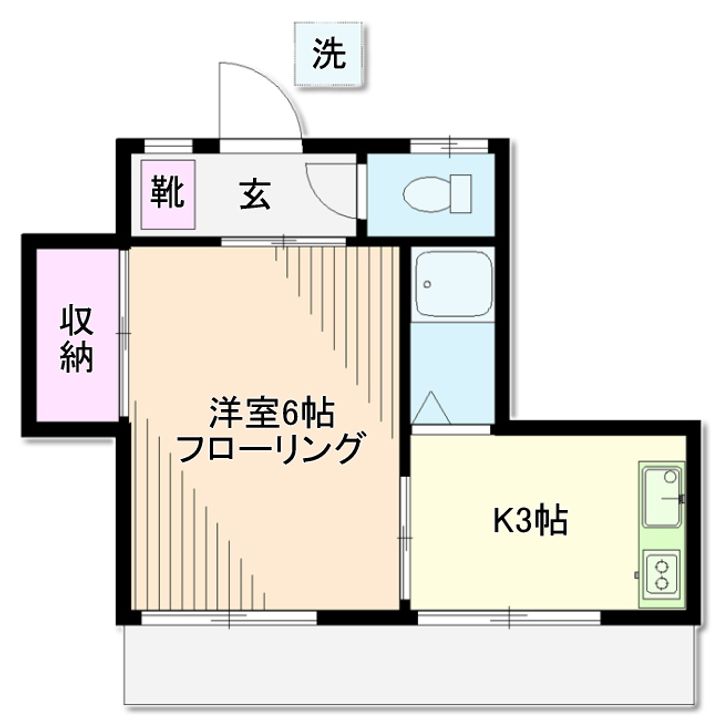 東京都世田谷区八幡山3(アパート)の賃貸物件の間取り