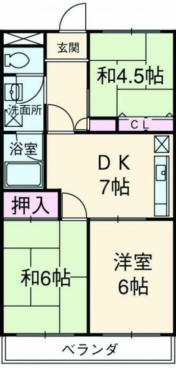 アミカル高橋の間取り