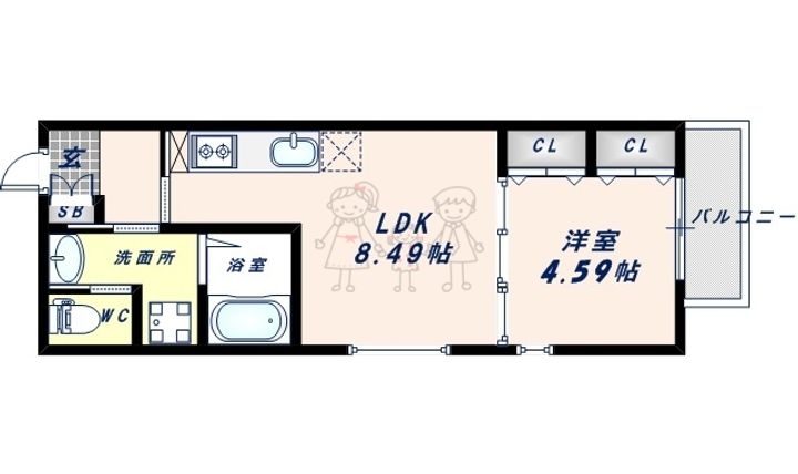 ロイヤルレジデンス住吉沢之町Part1の間取り