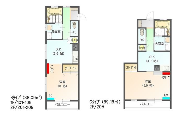 すまいる17番館の間取り