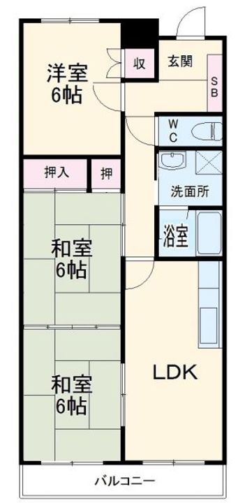 GLOBALひたちなかの間取り