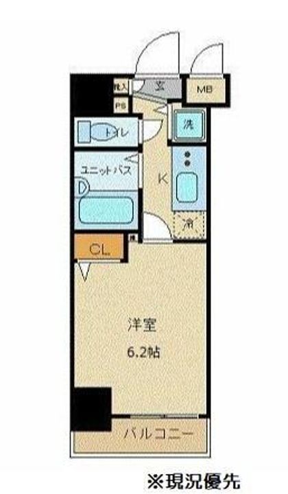 神奈川県横浜市港北区新横浜1(マンション)の賃貸物件の間取り