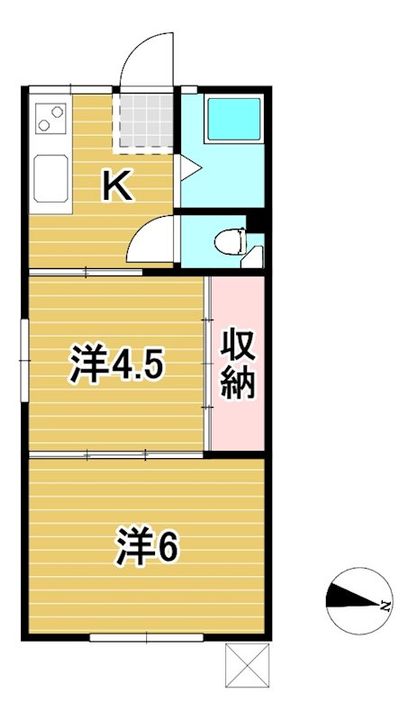 長山アパートの間取り