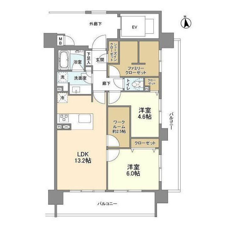 東京都台東区北上野1(マンション)の賃貸物件の間取り