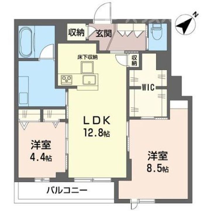 ヴェル・クレージュの間取り