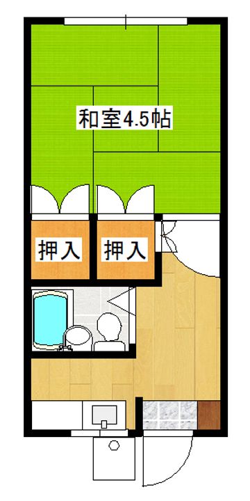 コーポ玉川の間取り