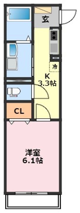 千葉県柏市豊四季(アパート)の賃貸物件の間取り