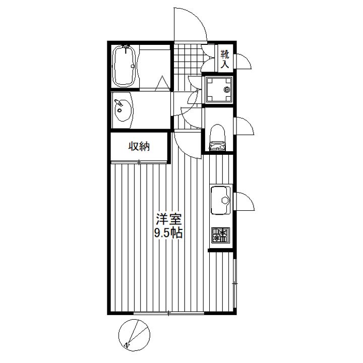 東京都渋谷区大山町(マンション)の賃貸物件の間取り
