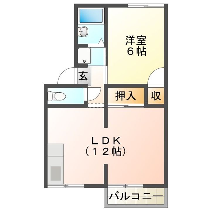 プレジール樹里の間取り