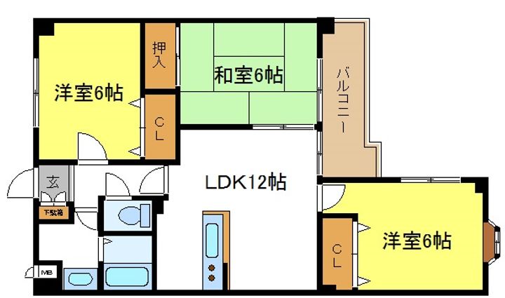 パラッツオディミヤモトの間取り