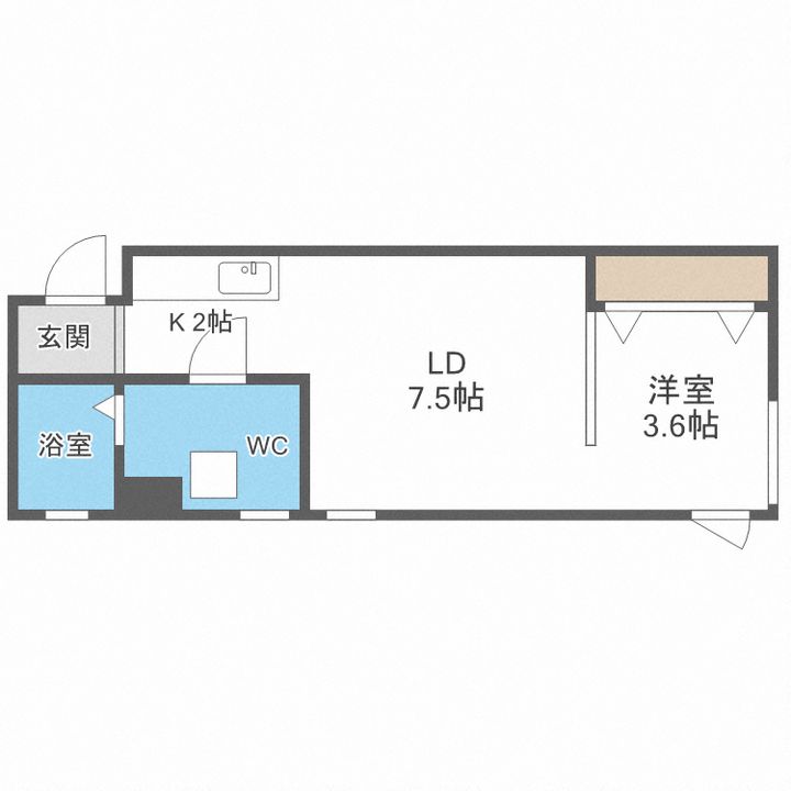 S-STUDIOの間取り