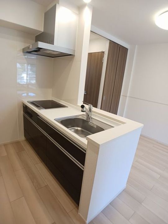 福島県福島市清水町字西裏(アパート)の賃貸物件のキッチン