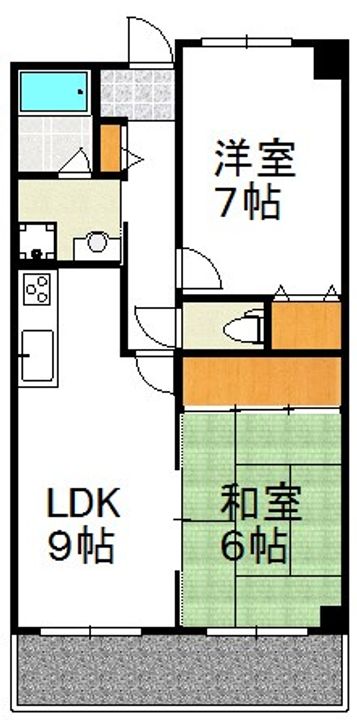 アーバンステイツ上新庄の間取り