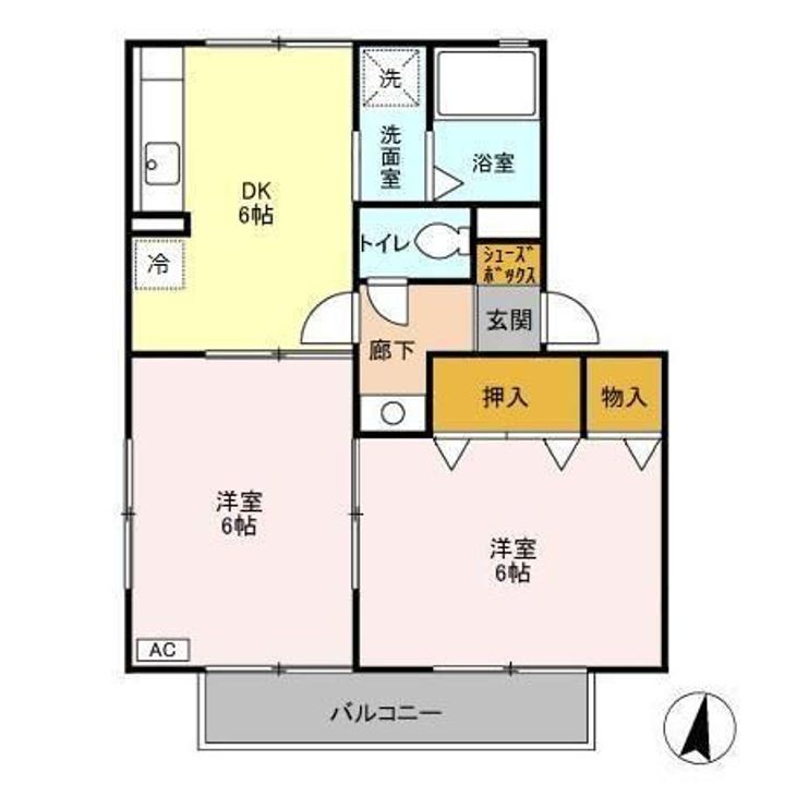 ヴィラフォーレA・B・C・Dの間取り