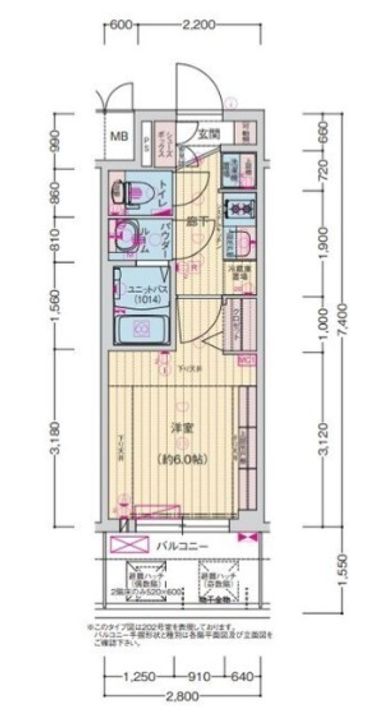 プレサンス東小橋エレディータ(Pressance Corp)の間取り