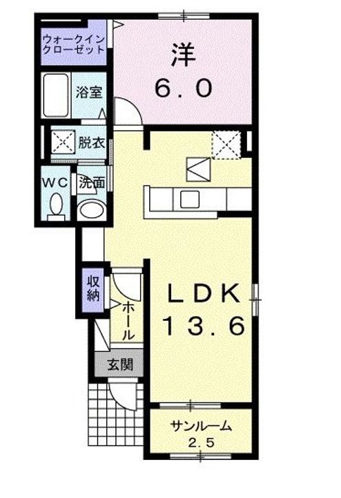 ラ メール デ ゼトワールIIの間取り