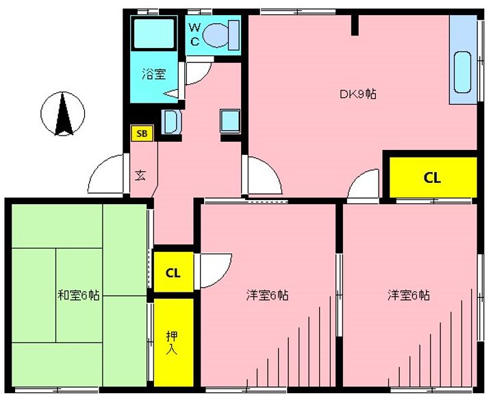 パークサイドハウスA棟の間取り