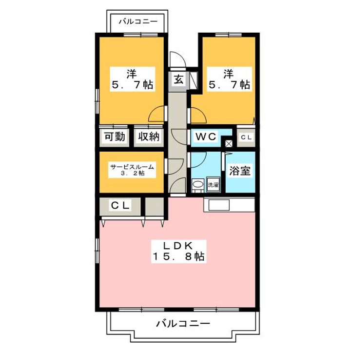 ガーデンヒルズ アザレアの間取り