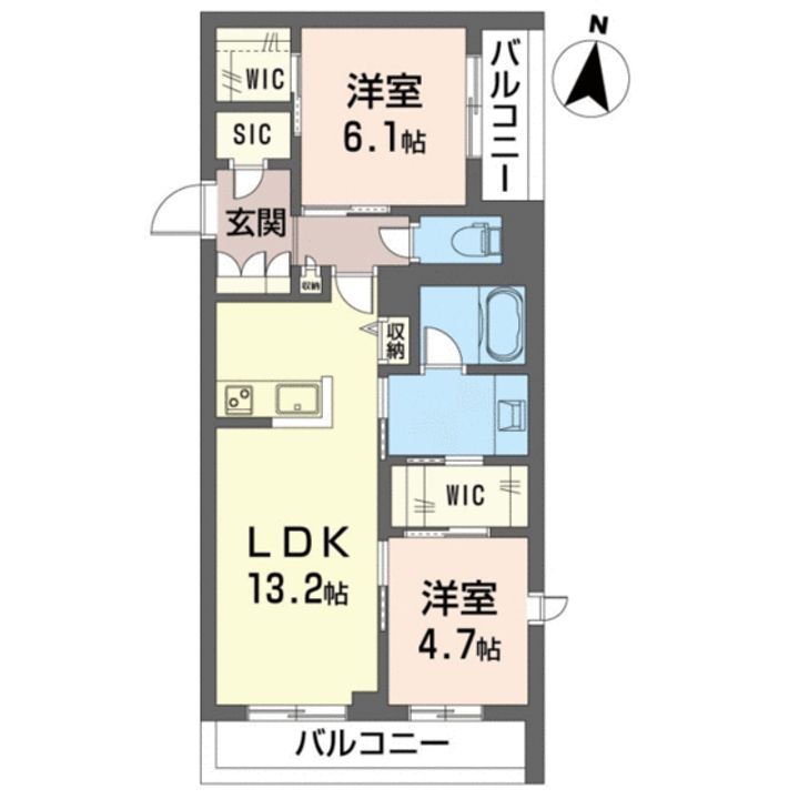 ノルド・ルージュの間取り