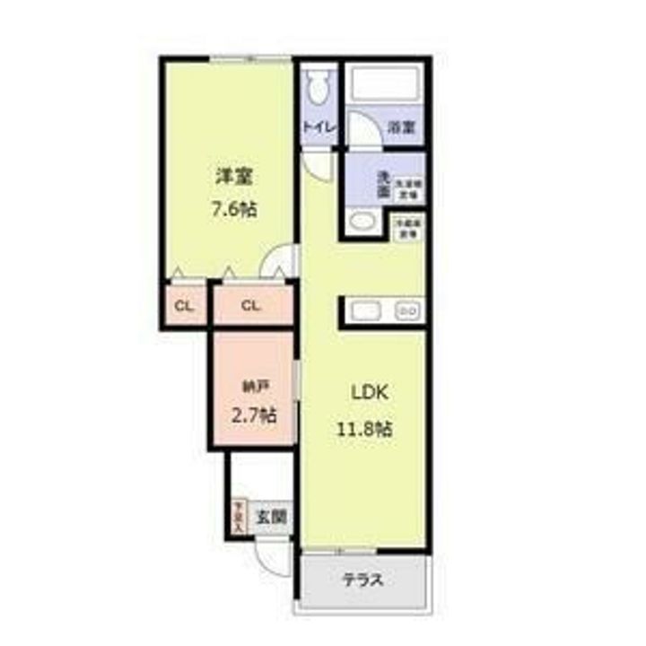 大阪府泉佐野市鶴原(アパート)の賃貸物件の間取り