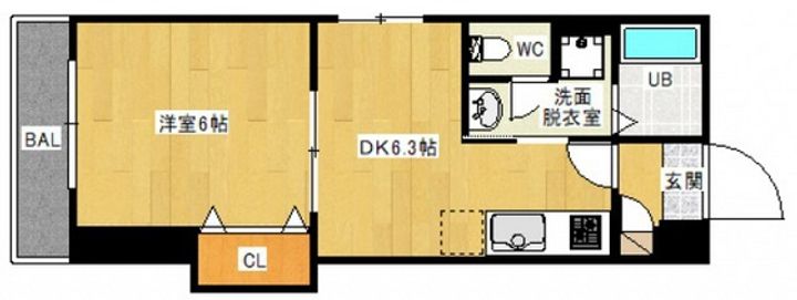 ホワイトグレース律奈の間取り