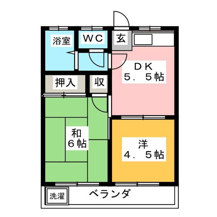 ハッピーコーポの間取り