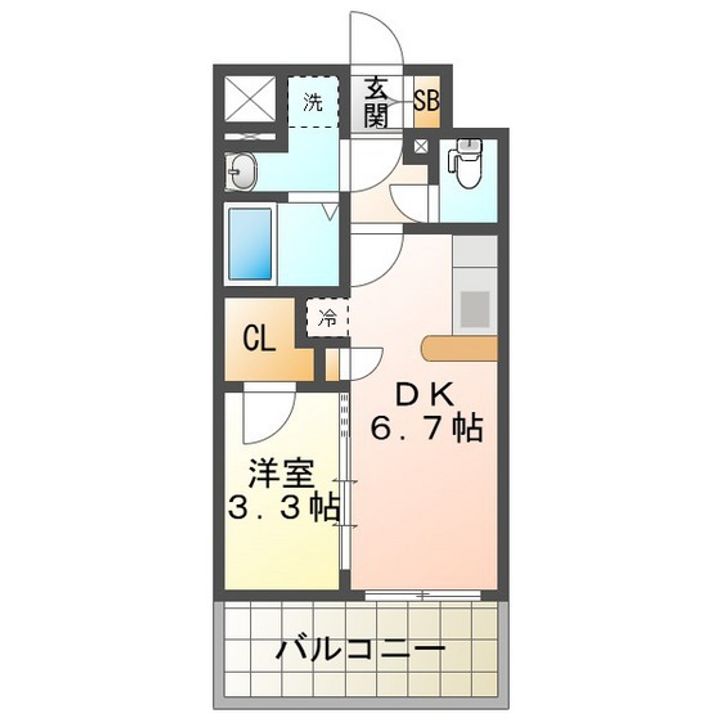 S‐RESIDENCE四日市安島aloggioの間取り